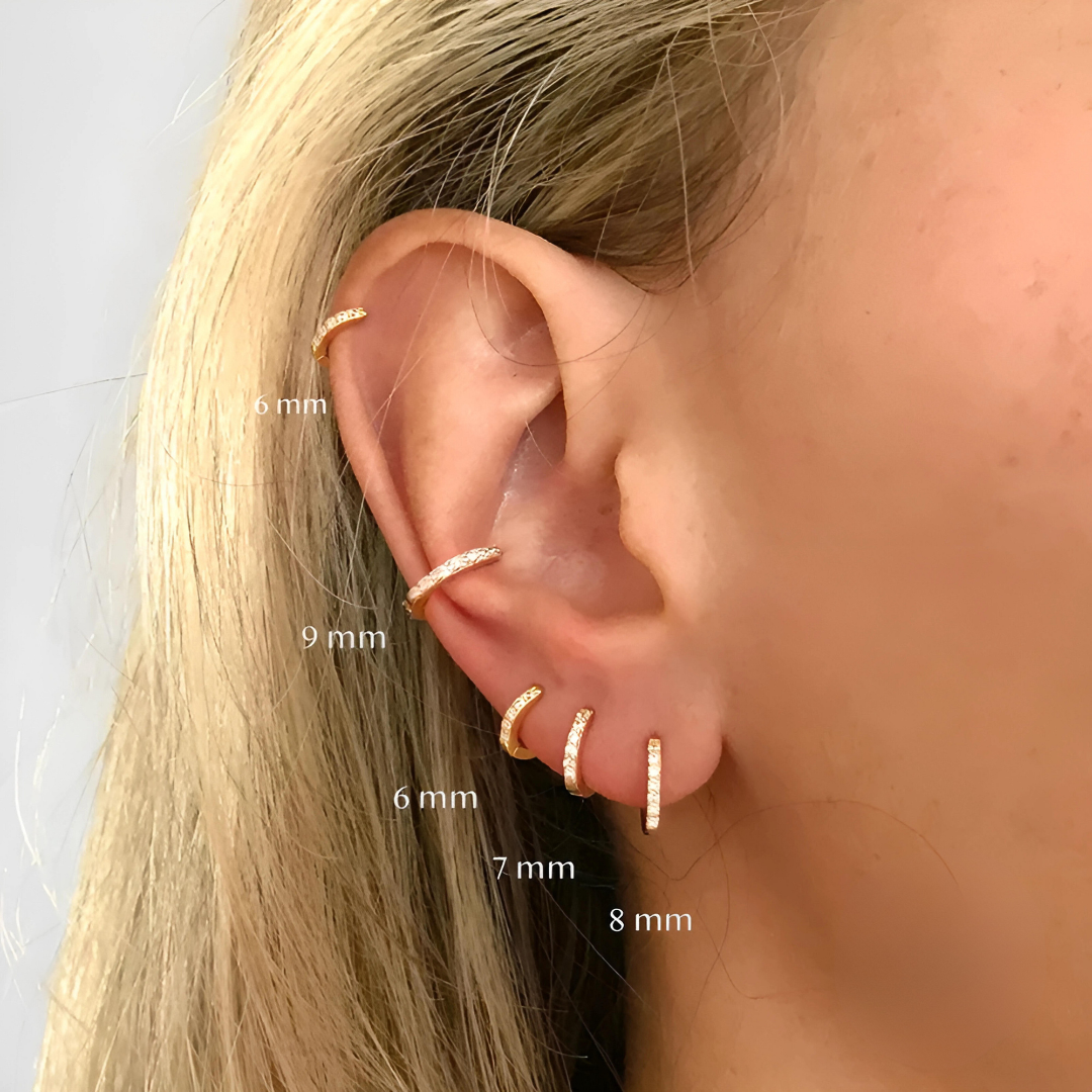 REFINED S925 THIN HOOP EARRINGS