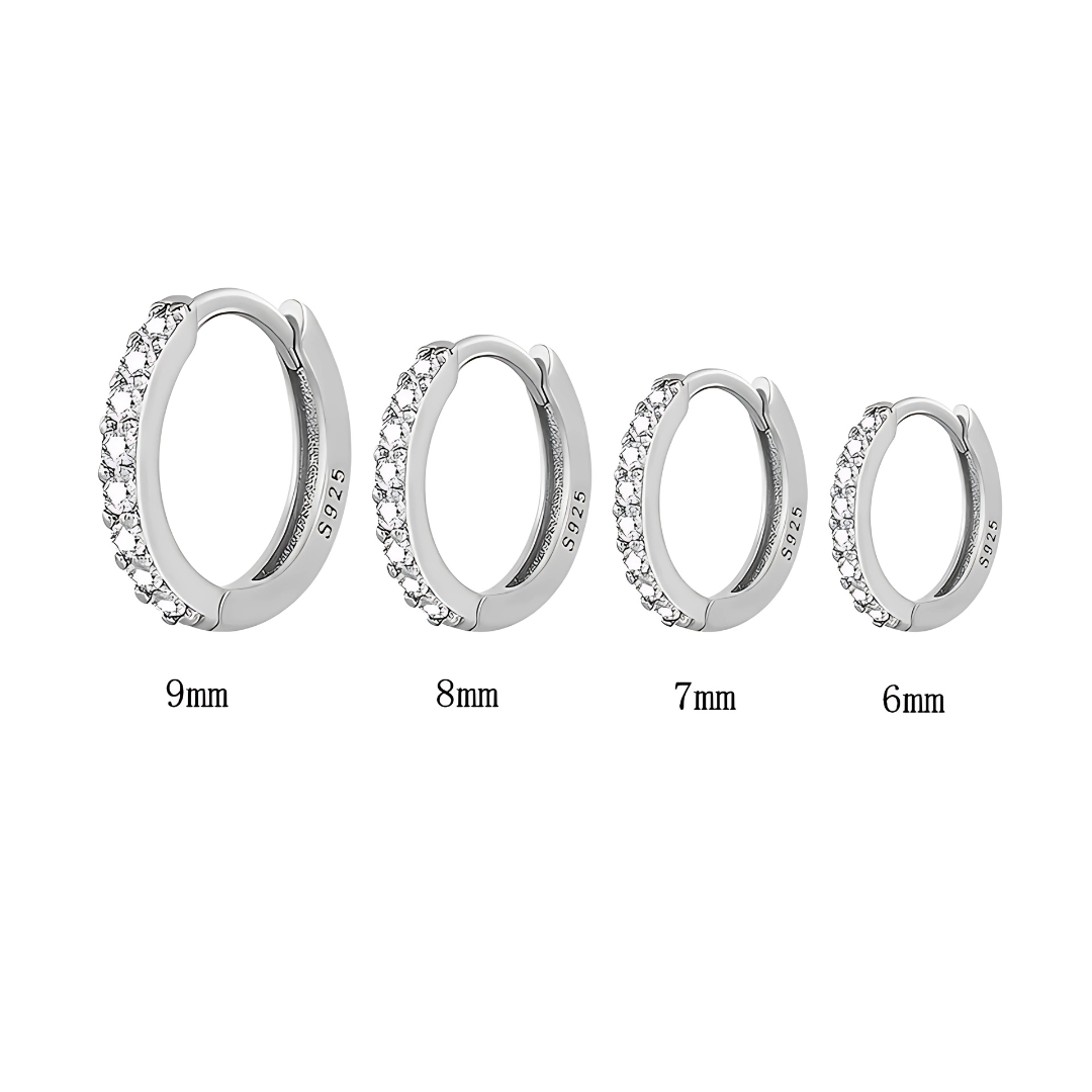 REFINED S925 THIN HOOP EARRINGS