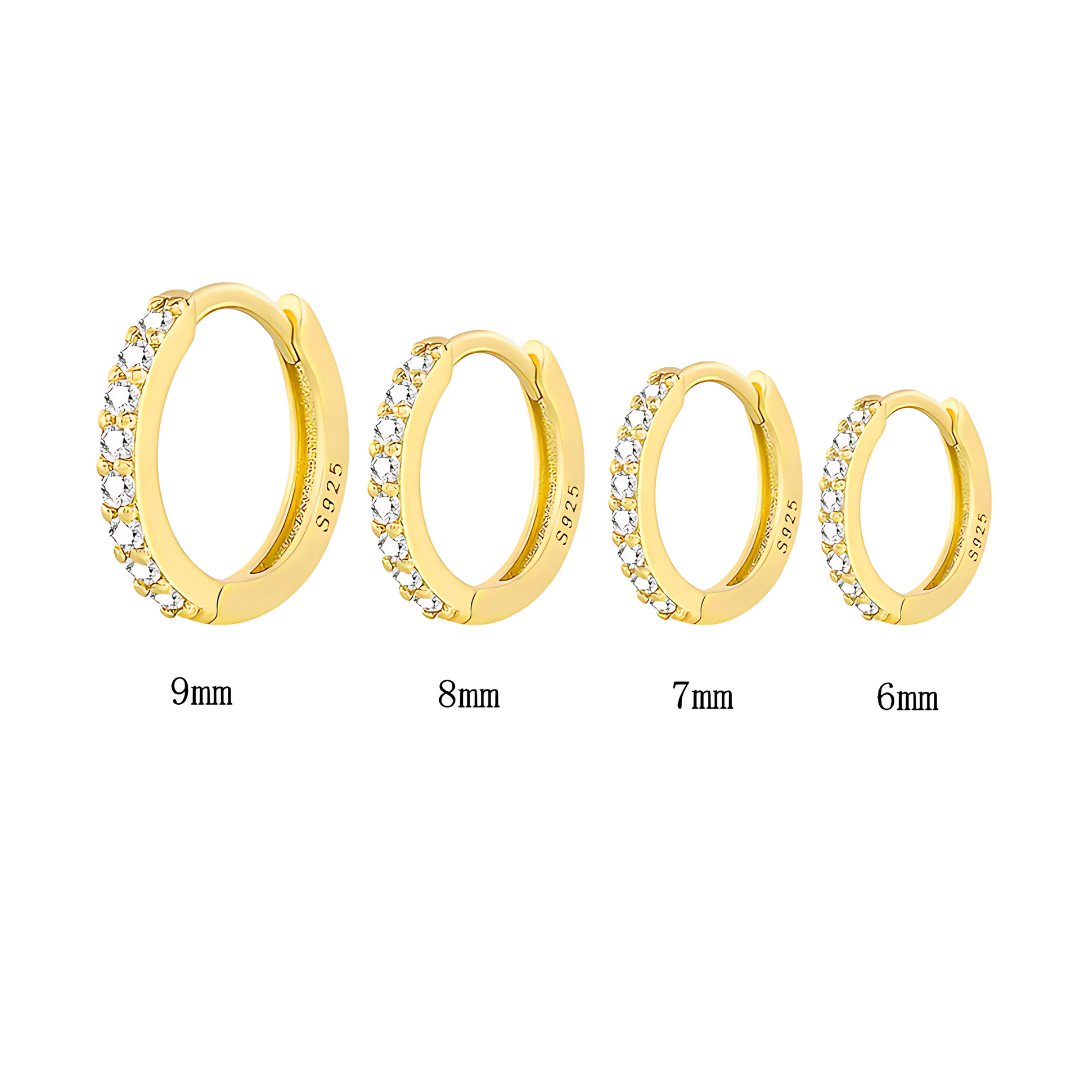 REFINED S925 THIN HOOP EARRINGS