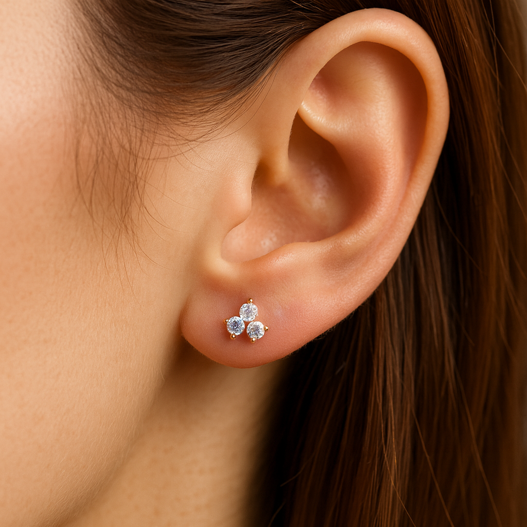 TRIO FLAT BACK STUDS