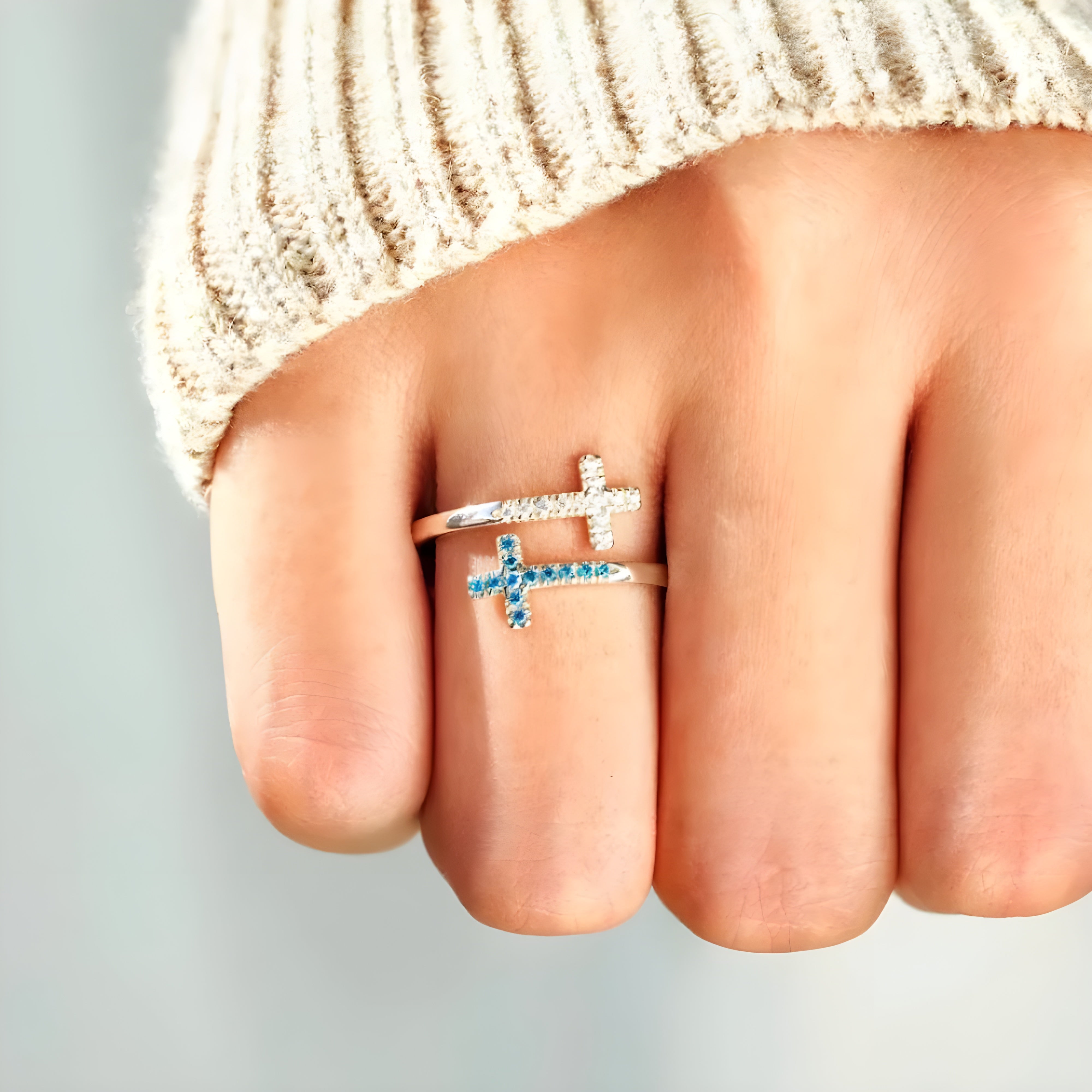 FAITH CROSS RING