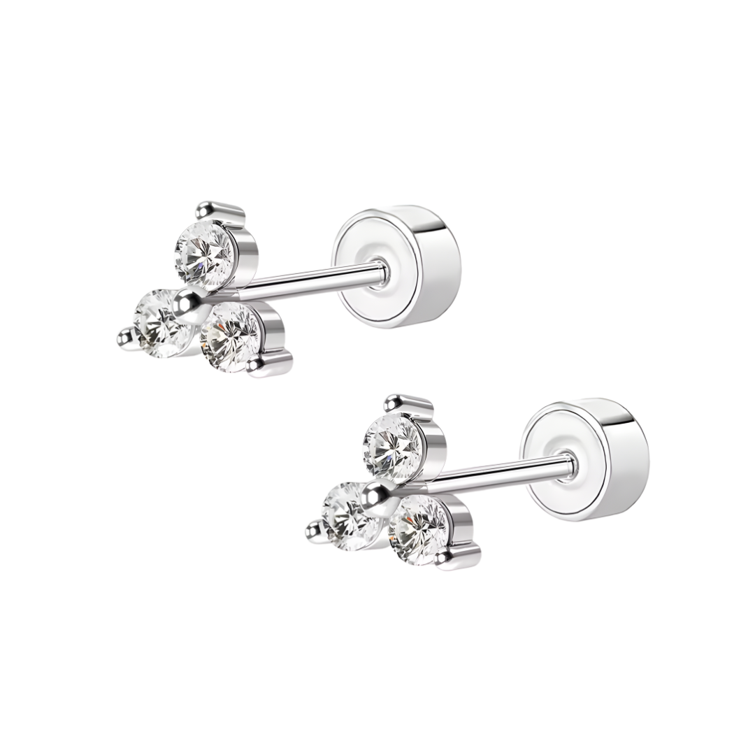 TRIO FLAT BACK STUDS