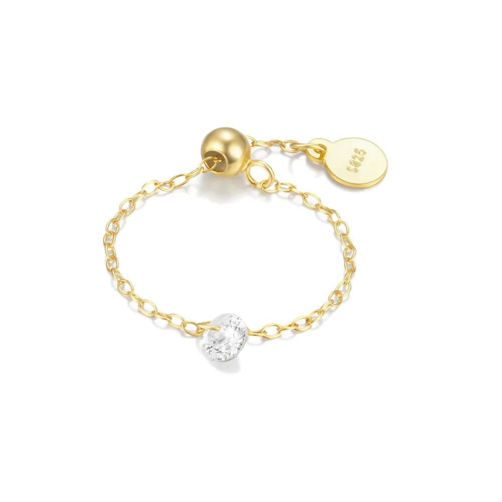 MOONLIT CHAIN RING