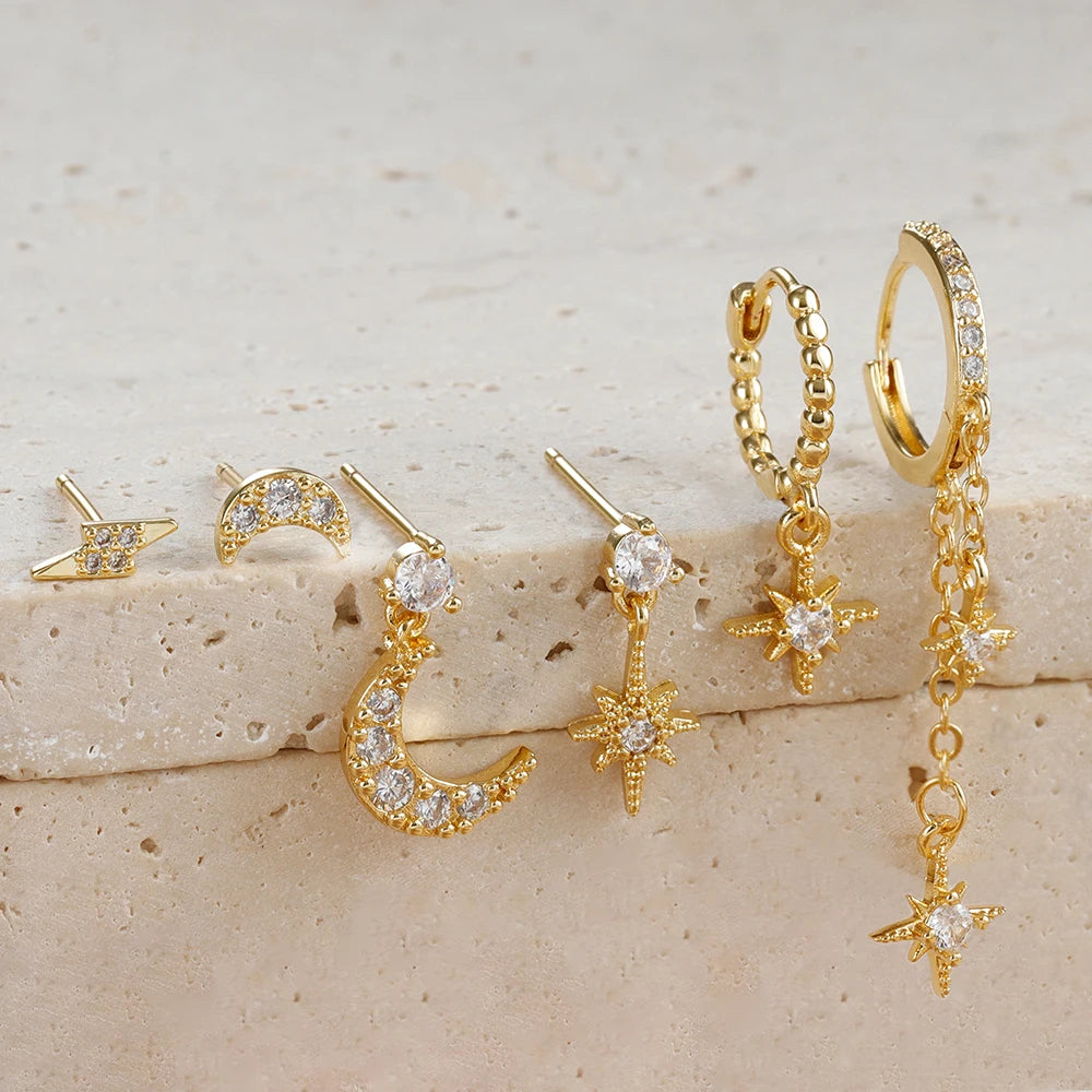 GALAXY HOOP EARRING SET