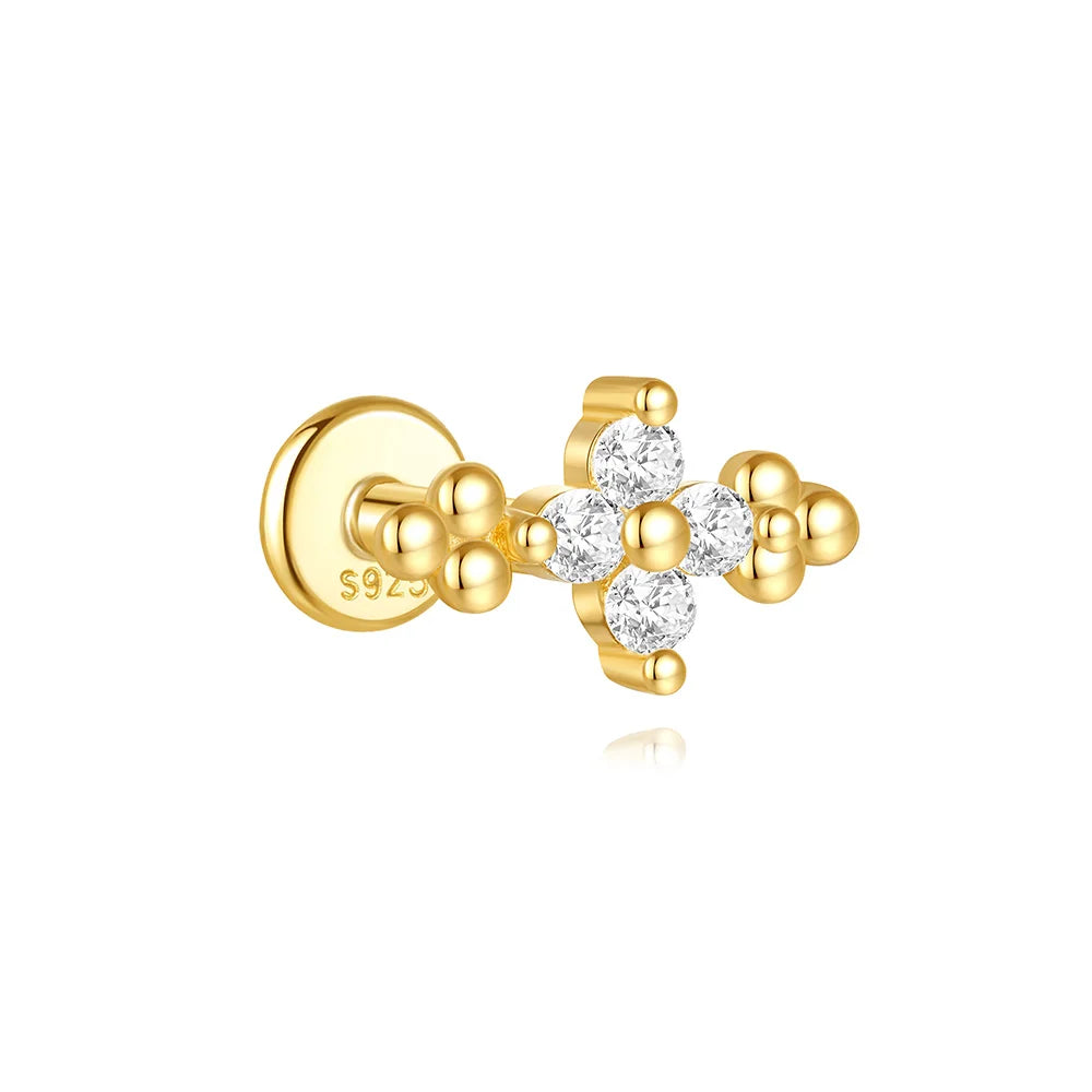 BLENDED FLAT BACK EARRINGS
