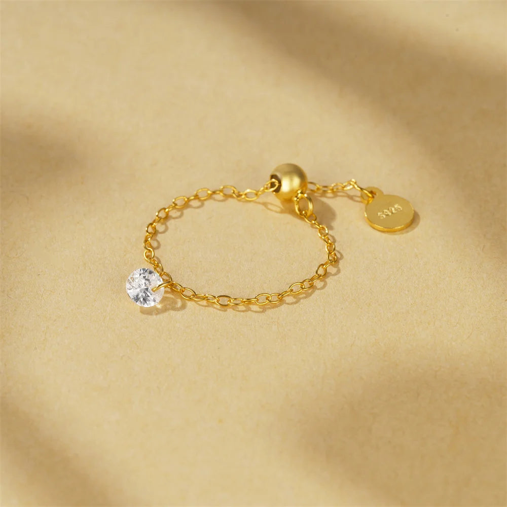 MOONLIT CHAIN RING