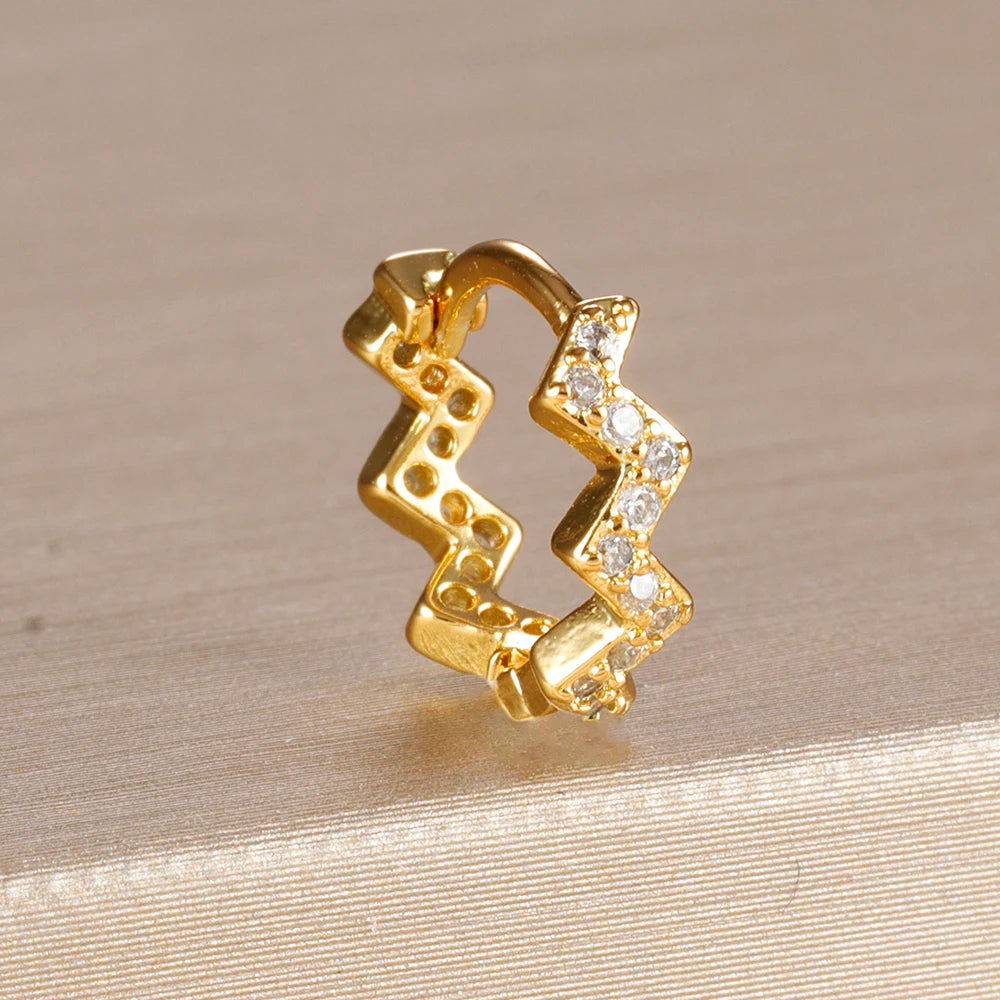 DAINTY HUGGIE HOOP EARRINGS