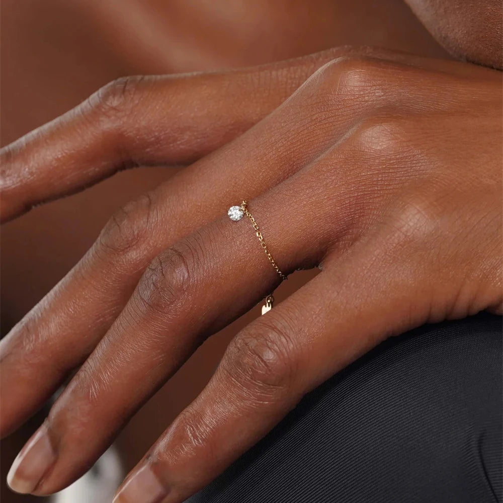 MOONLIT CHAIN RING