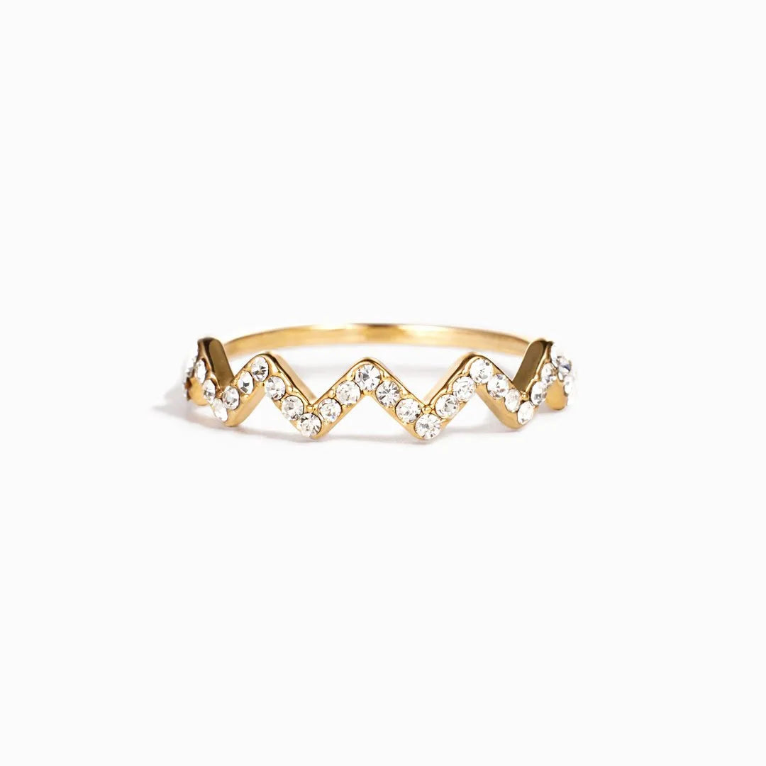 HIGHS AND LOWS WAVY RING