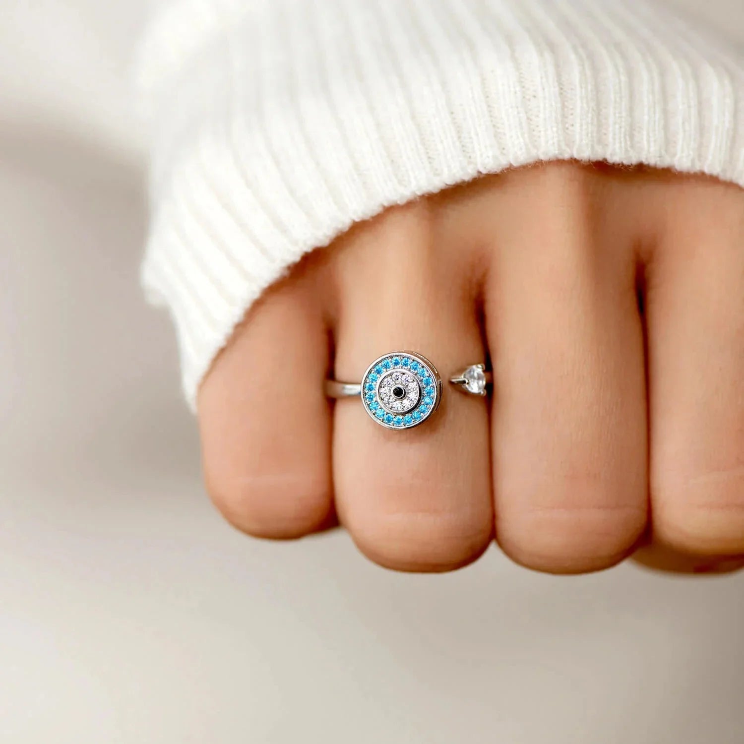 EVIL EYE FIDGET RING