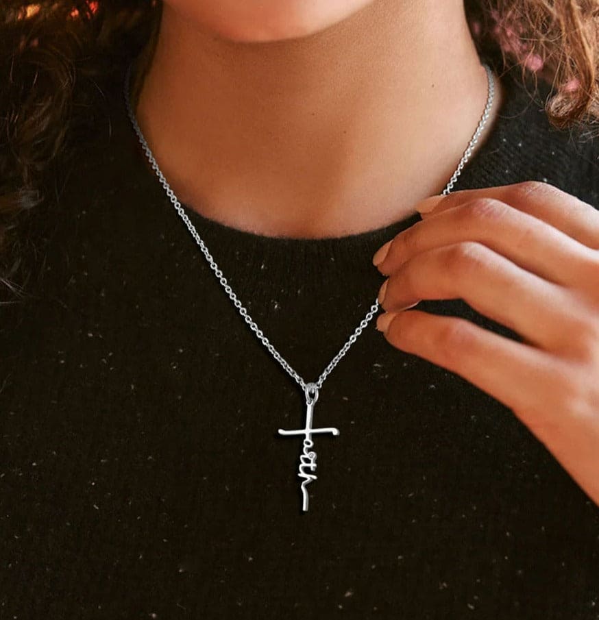 FAITH + CROSS NECKLACE