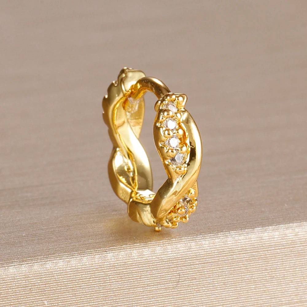 DAINTY HUGGIE HOOP EARRINGS
