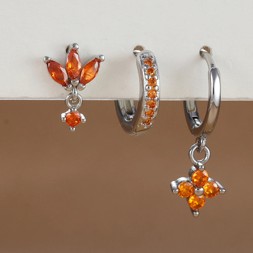 SUNPETAL DANGLE SET
