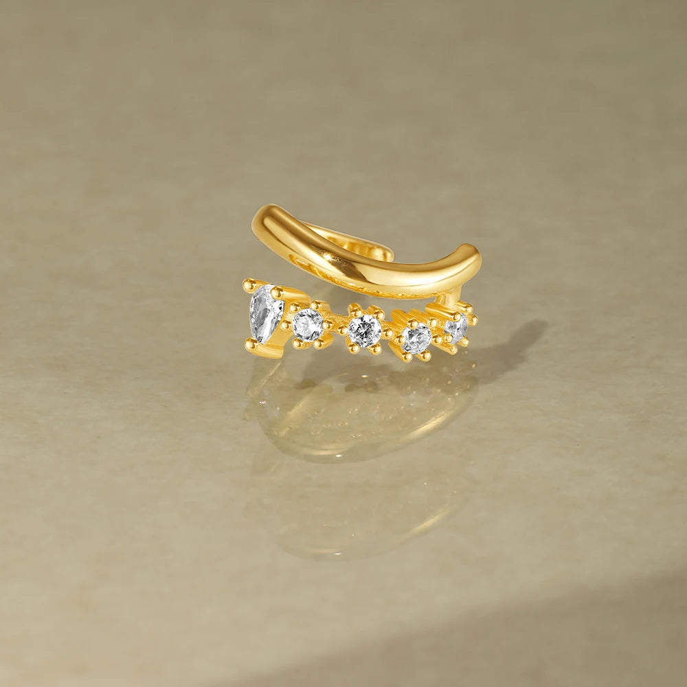 NYLA DOUBLE LAYER EAR CUFF