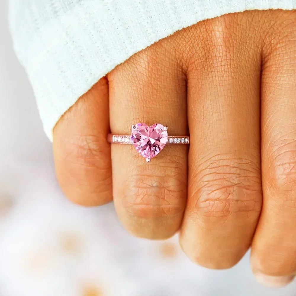 PINK HEART RING