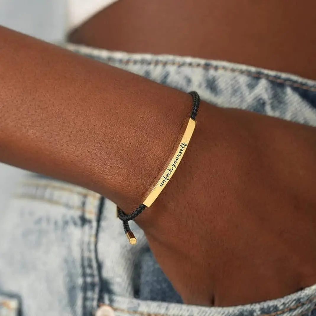 UNF♥CK YOURSELF MOTIVATIONAL TUBE BRACELET