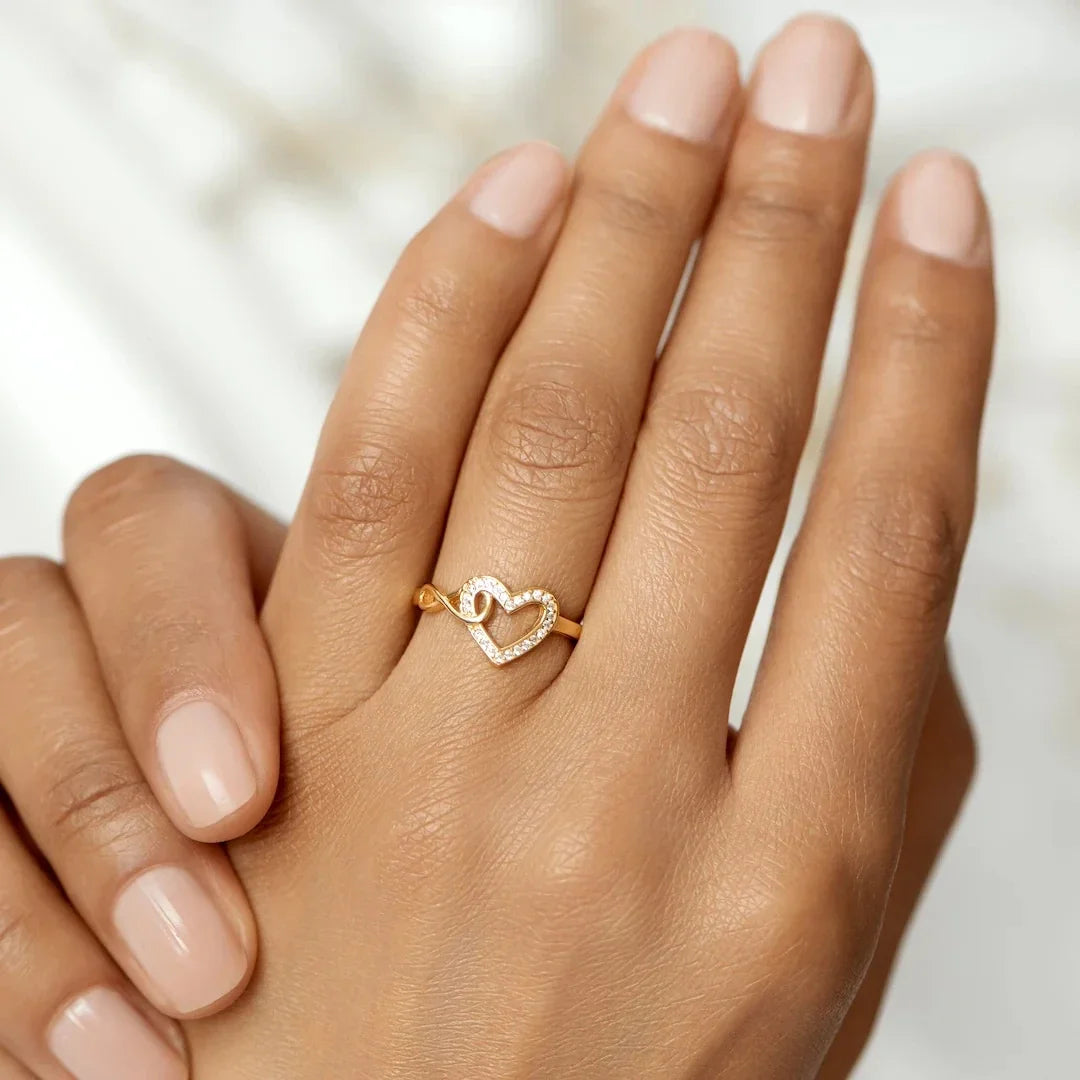 TO MY DAUGHTER - INFINITY HEART RING