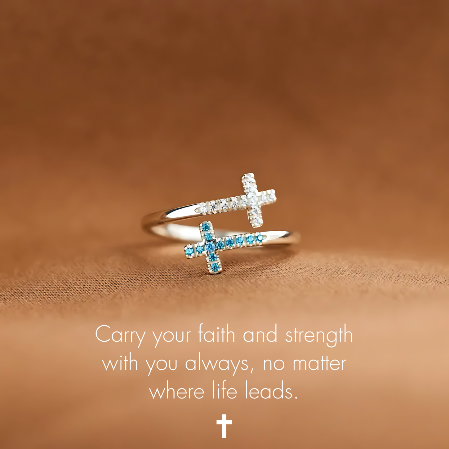 FAITH CROSS RING