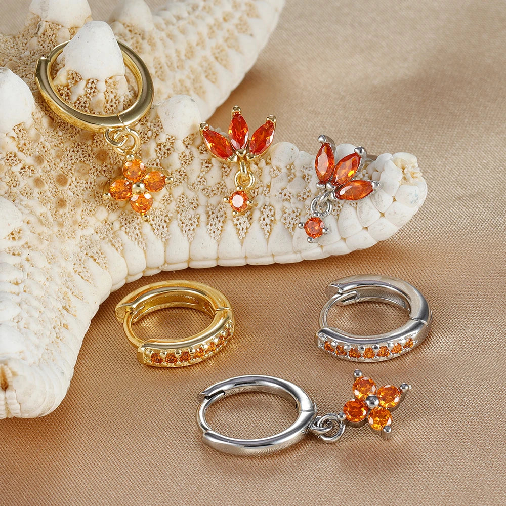 SUNPETAL DANGLE SET