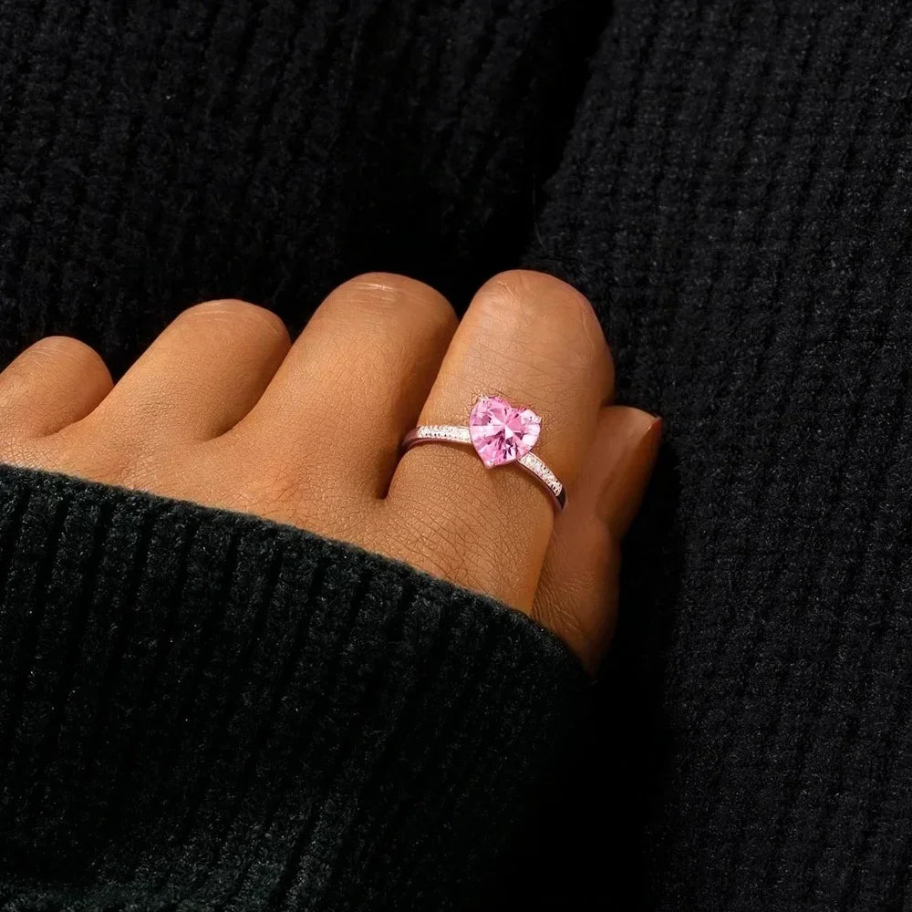 PINK HEART RING