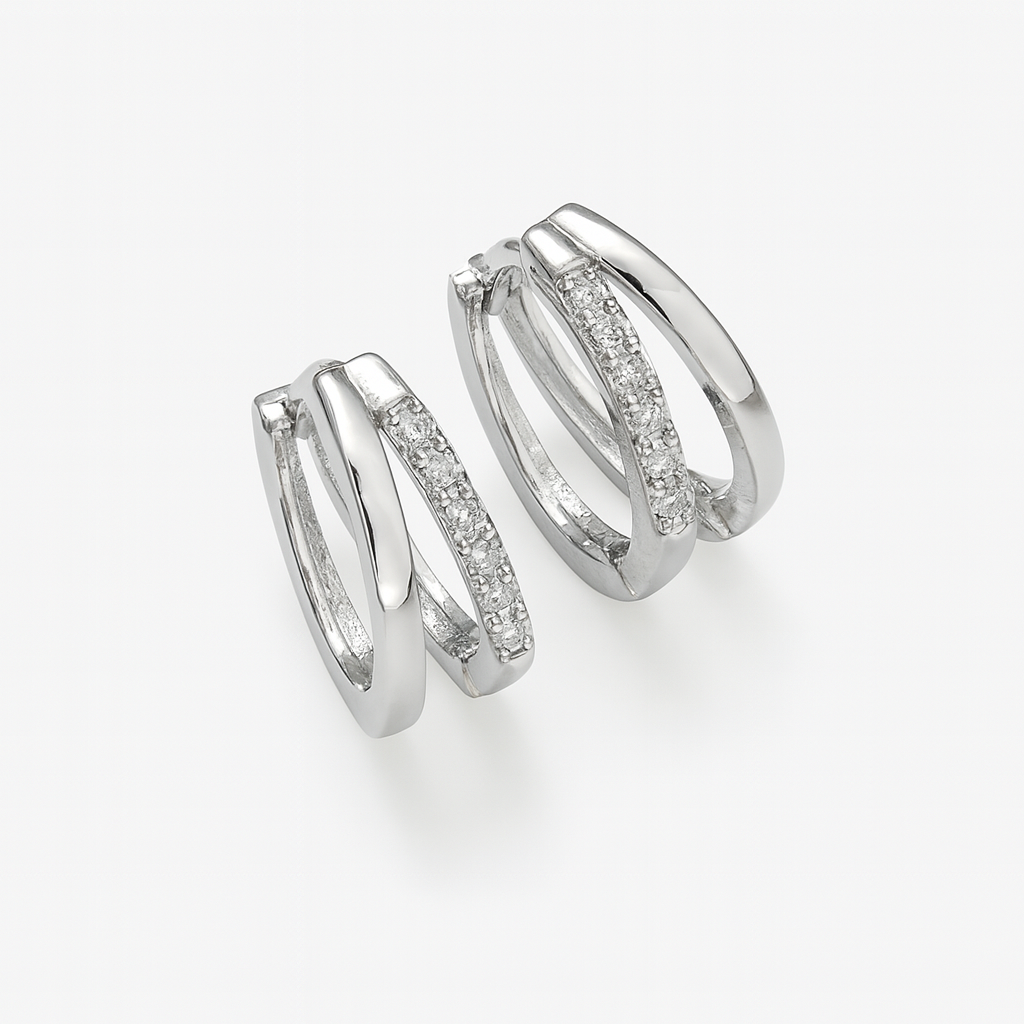 ELINA DOUBLE HOOP EARRINGS