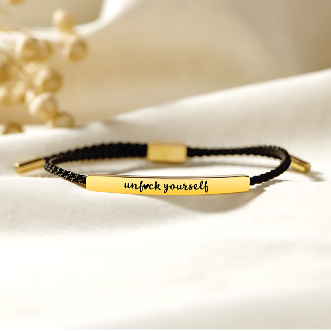 UNF♥CK YOURSELF MOTIVATIONAL TUBE BRACELET