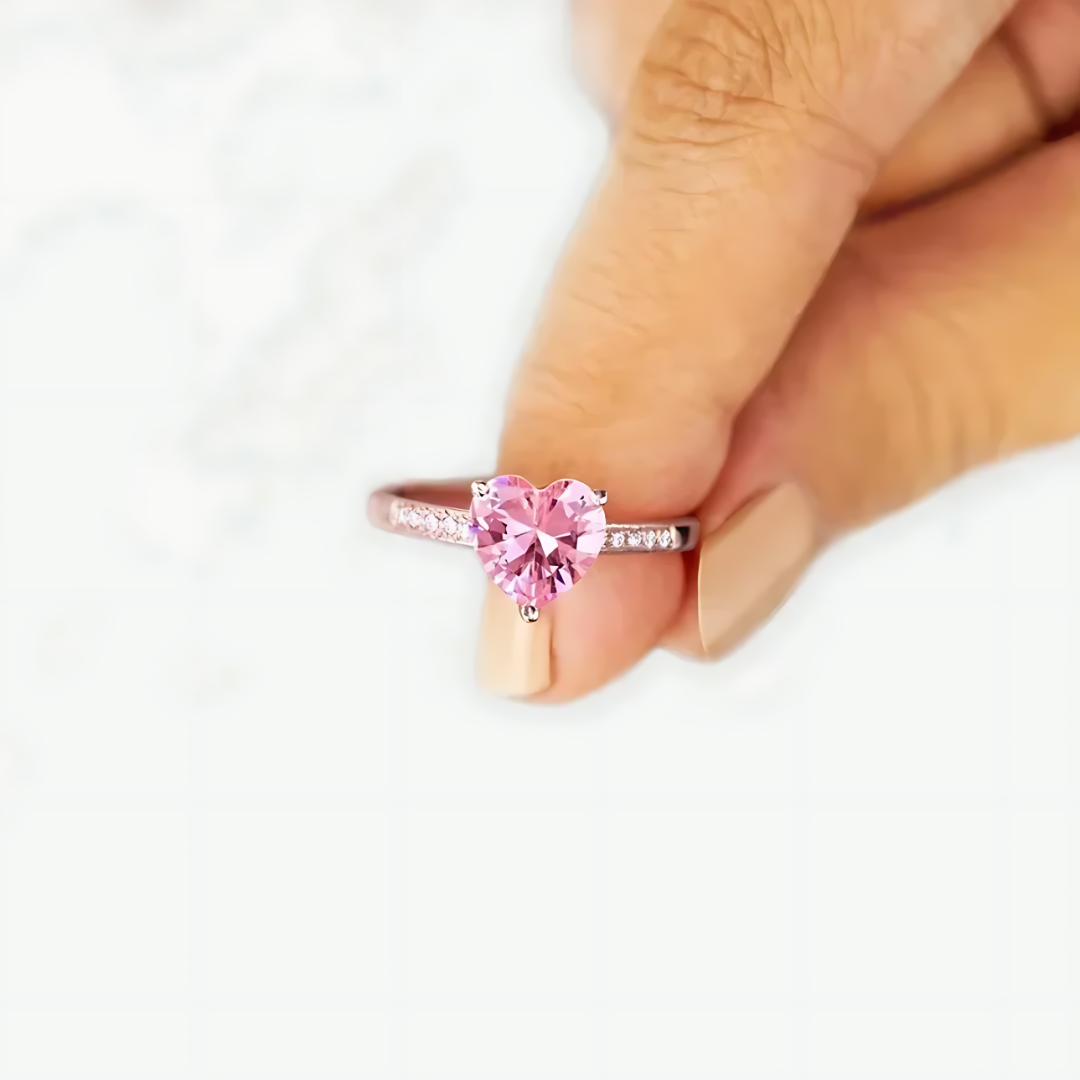 PINK HEART RING