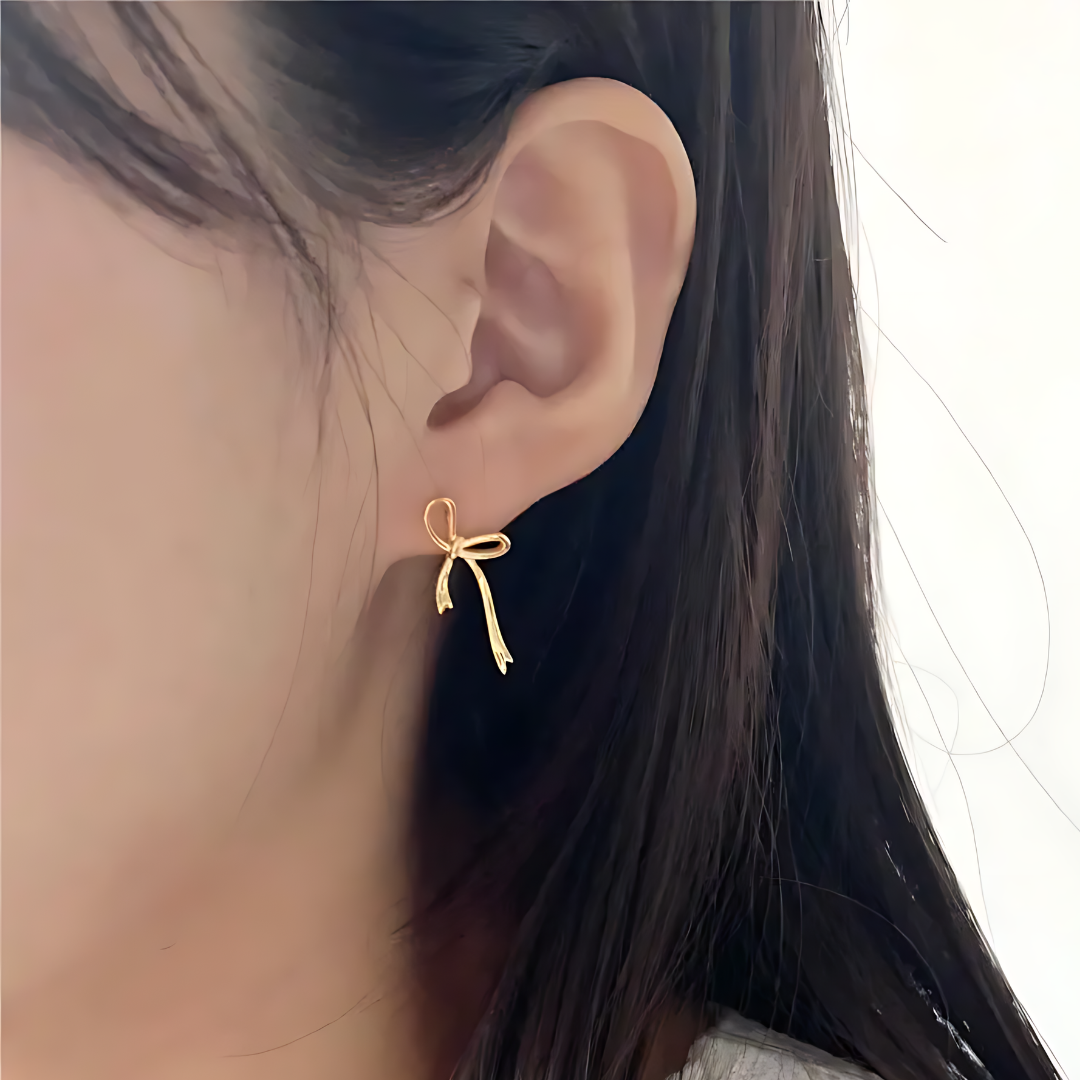 NINA BOW STUD EARRINGS